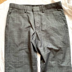 Express mens extra slim skinny plaid slacks, size 30x30